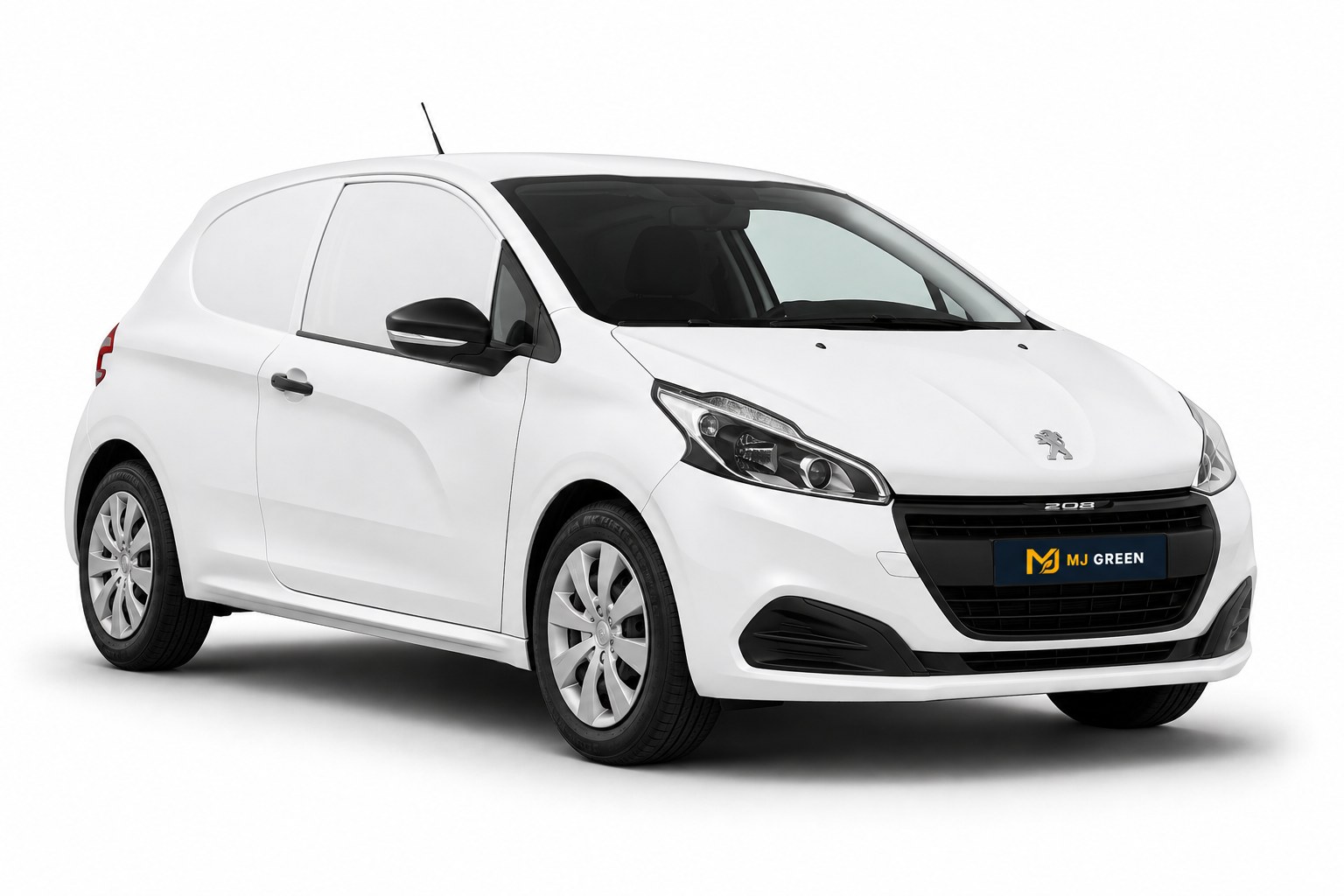 Peugeot 208 Commerciale blanche, 2019